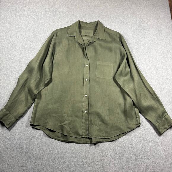 Grayson Hero Linen Button Up Olive 5 (XL) - Picture 1 of 6